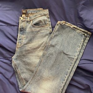SOLD BDG super high waist flare jeans